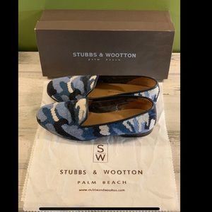 Stubbs & Wootton Camo flat shoes